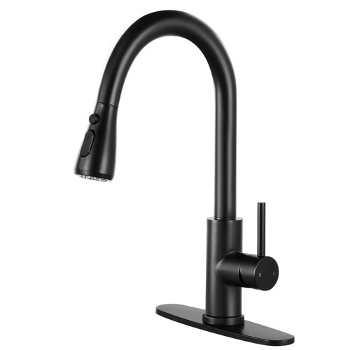 Pull Down Kitchen Faucet Single Handle With Sprayer 